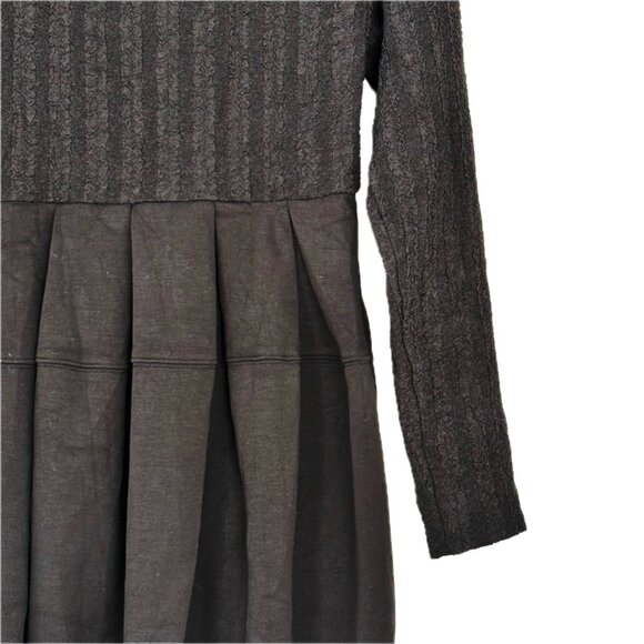 Free People Vida Mini Dress Womens Size M Fit & Flare Long Sleeve Black NWT - Picture 11 of 11